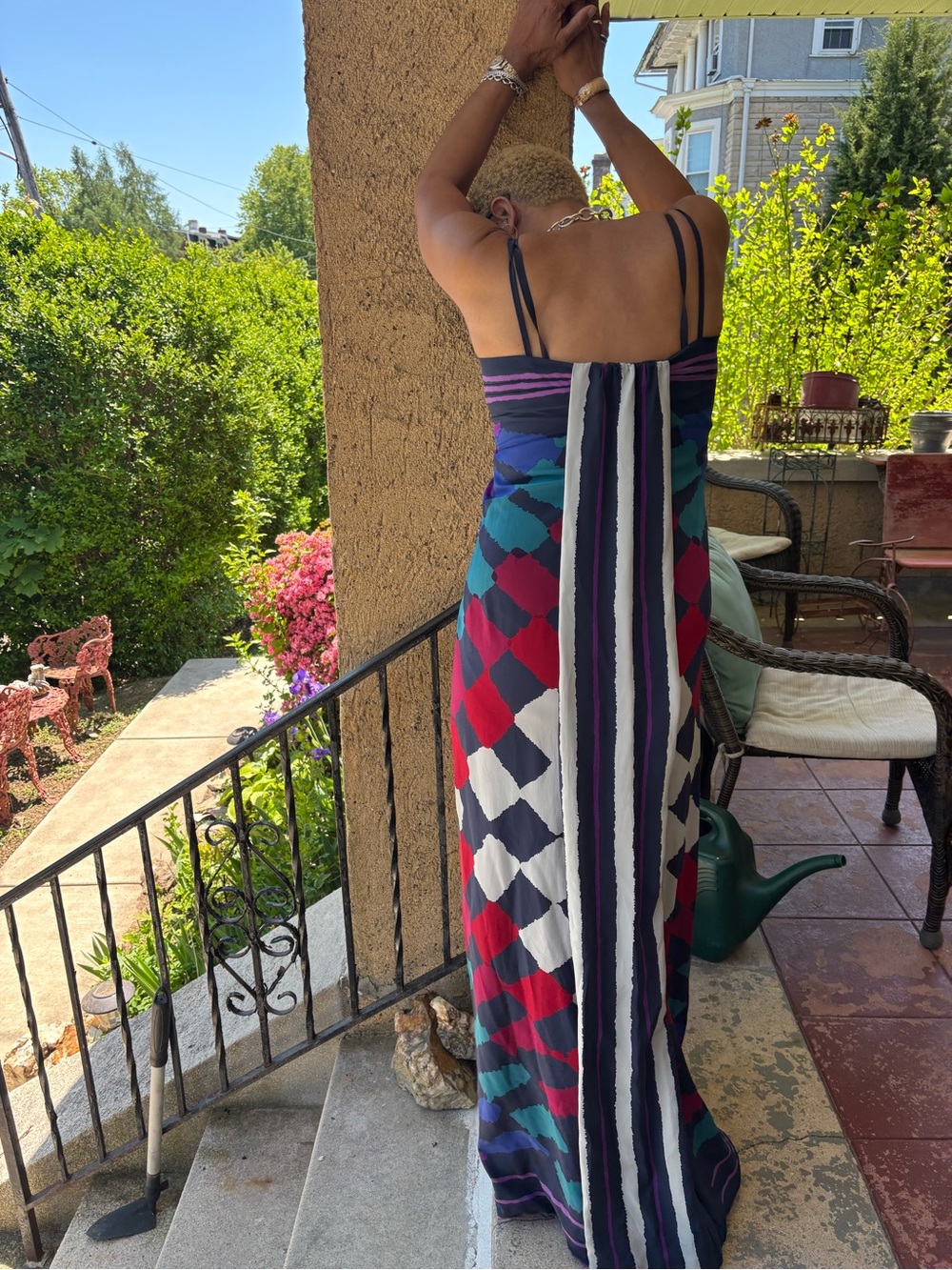 Pauline Trigere  couture vintage maxi dress - Picture 7 of 8